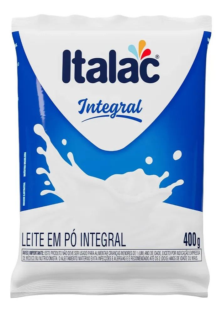 Leite em Pó Integral Italac 400g
