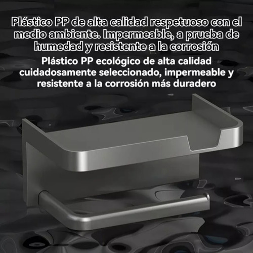 Estante De Almacenamiento Doble Con Soporte Para Rollos De B