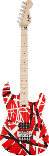 Guitarra Evh Eddie Van Halen Striped Series Black White Red Cor Vermelho Orientação da mão Destro