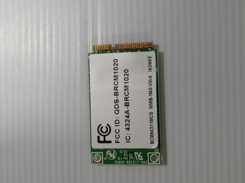 Tarjeta Wifi Broadcom Bcm94311mcg Hp Dv6500 N/p 407159-001 (Usado)