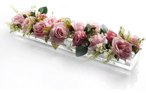 Florero Rectangular Florero De Arte 45cmx10cmx6.5cm