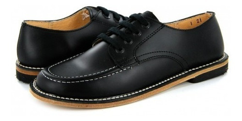Zapato Escolarelefante 7001 -1 Negro Vaqueta  (21.5 - 26) Ni