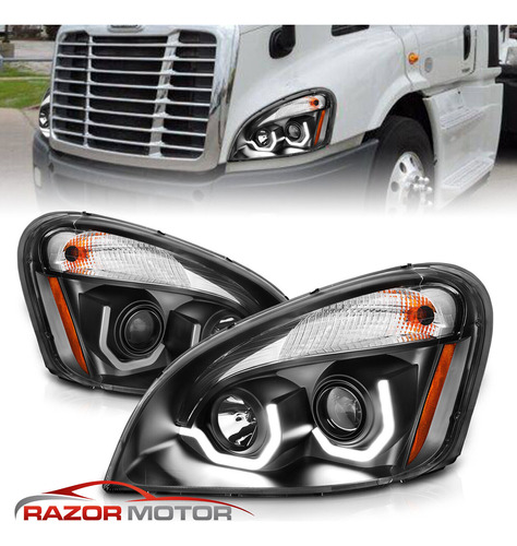 Par Faro Negro Led Freightliner Cascadia 125 2012 --