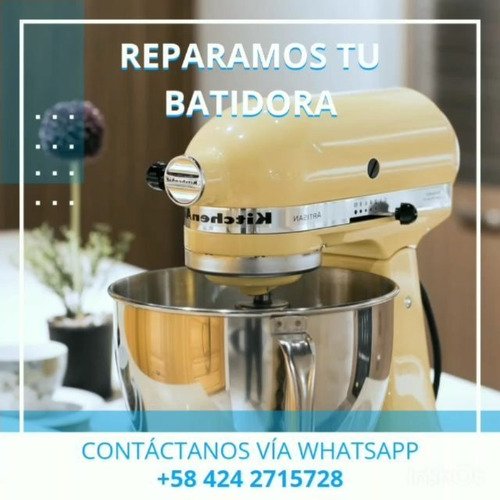 Imagen 8 de 10 de Servicio Tecnico Autorizados Kitchenaid Batidoras Tope Horno