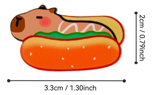 6 Peças De Broche De Capivara, Faça Você Mesmo, Emblema De C