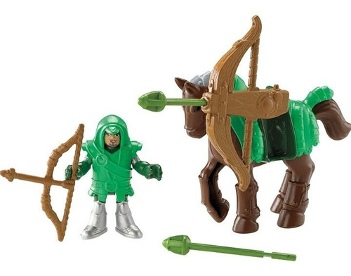 Imaginext Caballero Medieval Caballo Arco Flecha Fisher Pric