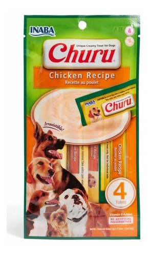 Churu Para Perro Sabor Pollo - 24 Und