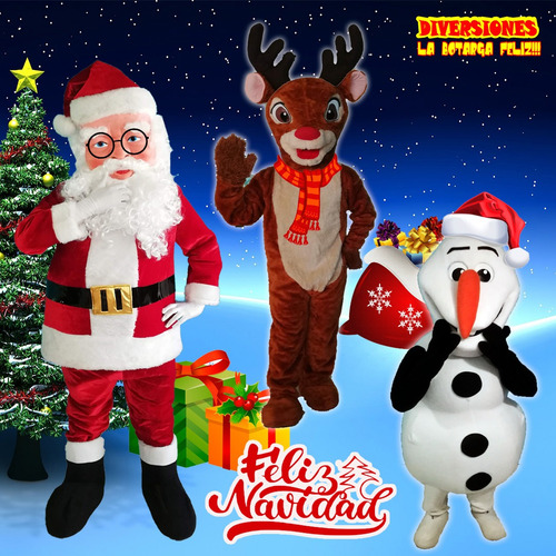 Imagen 3 de 10 de Renta De Botargas Navideñas Plim Plim Dinosaurio Bely Y Beto
