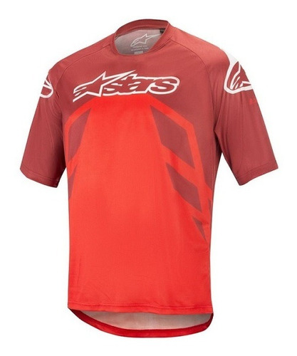 Camisa Alpinestars Racer V2 Vermelha Ciclismo Promoção