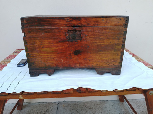 Antiguo Caja D Herramientas Cajón Madera Valija Valijita 31