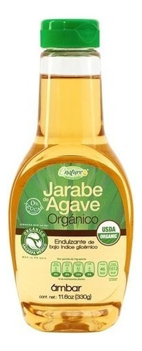 Jarabe De Agave Orgánico Ámbar 330g Enature Kosher