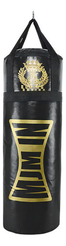 Costal De Box Boxeo King Boxing Lona Modelo Básico Mjm In Color Negro