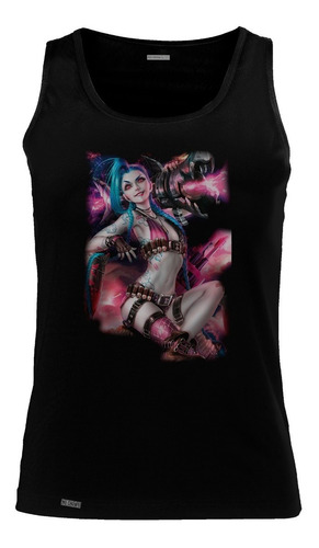 Camiseta Jinx League Of Legends Arcane Videojuego Serie Sbo