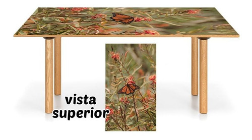 Vinilo Para Mesa Mariposas Alas Naturales Silvestre M6