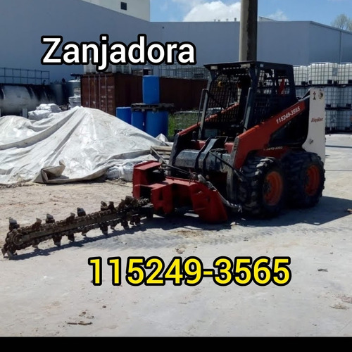 Imagen 2 de 5 de Zanjadora Alquiler Pilotines Y Pilotes Minipalas Bobcat