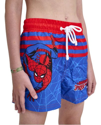 Malla Short Spiderman Niños Nenes Marvel Original