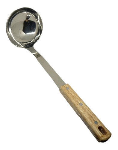 Cucharon Utensilio De Alta Calidad De Acero Y Mango Madera