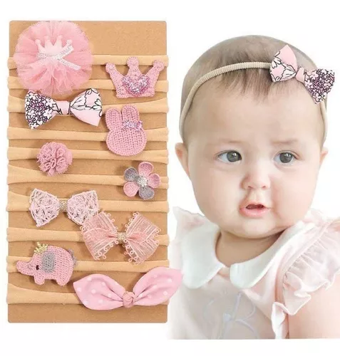 Set De 18 Accesorios Adorno Para Pelo Niña Bebé Pasador Moño