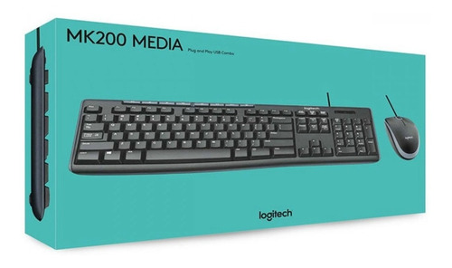 Logitech Mk200 Media Combo Teclado Y Mouse Alambrico