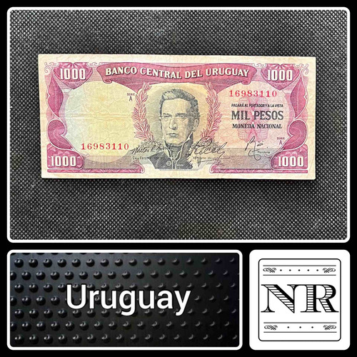 Uruguay - 1000 Pesos - Año 1967 - P #49 - Artigas