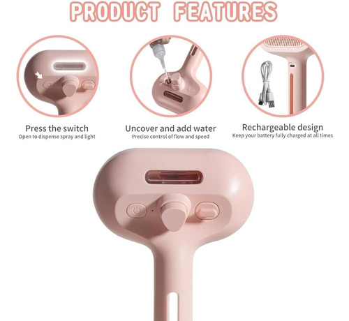 Cepillo De Vapor For Gatos De Limpieza 2 En 1 Gatos Y Perros