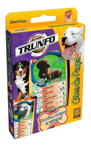 Jogo De Cartas Super Trunfo Cães De Raça 2 Grow