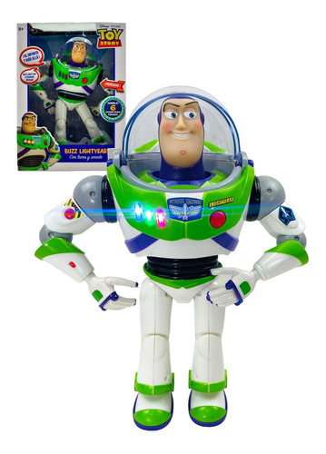 Buzz Lightyear, Toy Story Con Luz Y Sonido Disney 