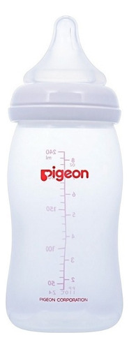 Mamadera Pigeon Biberón Softouch Pp 240ml 3+meses Color Blanco