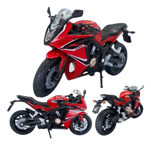 Miniatura Moto Honda Cbr 650f 2016 Coleção Ferro 1:18