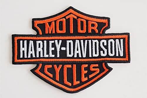 Parche Bordado Logo Harley Davidson (grande) Para Planchar