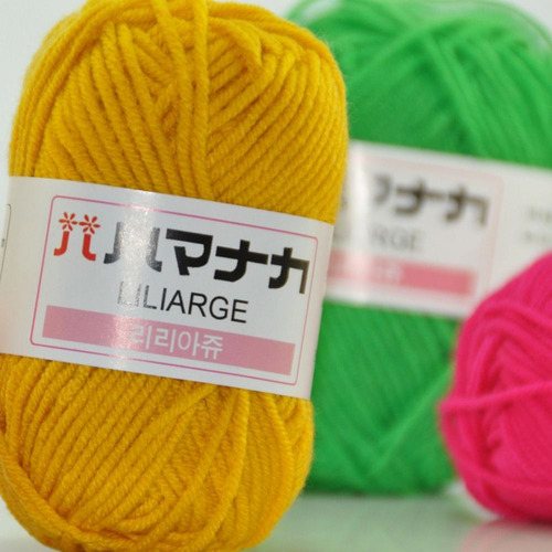 3 Peças De Fio De Algodão De Leite, Crochê Manual, Fio De Al