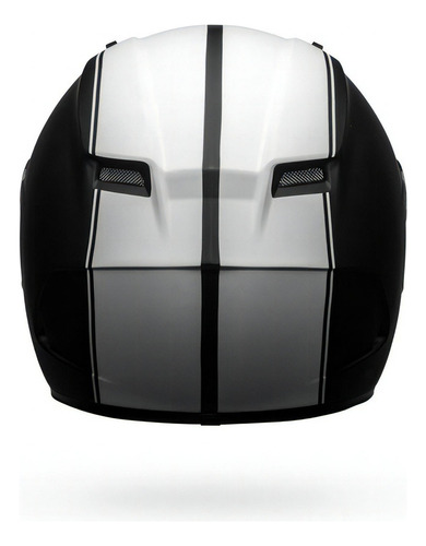 Casco Bell Qualifier Dlx Rally Matte, color mate, blanco y negro, talla 57-58