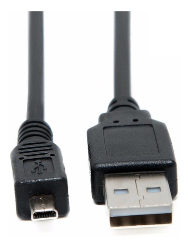 Cable Usb Para Nikon Uc-e6 E6 Sony Dsc-w830 Dscw830 W830 Color Negro
