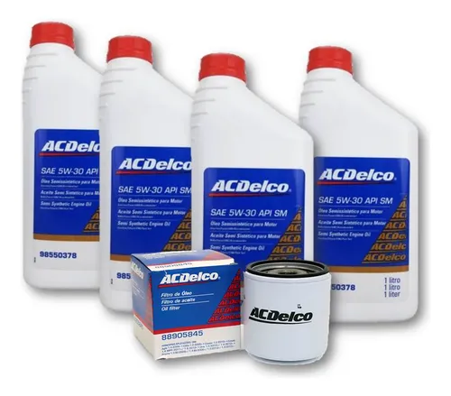 Kit Troca Oleo 5w30 Semissintético + Filtro Acdelco/gm Kit63 Menor preço em Kit Troca Oleo 5w30 Semissintético + Filtro Acdelco/gm Kit63