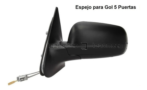 Imagen 2 de 10 de Espejo Gol Power 5p C/contr 2006 2007 2012 2014 Original Izq