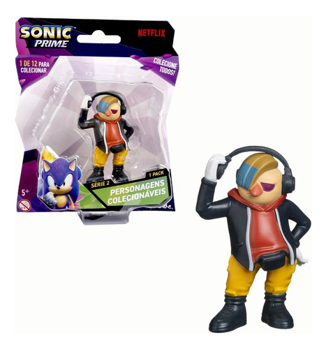 Boneco Colecionável 6,5cm Sonic Prime - Dr. Don't