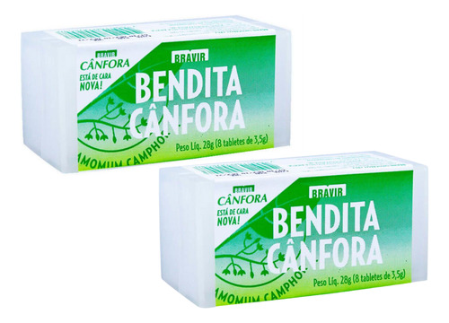 Canfora Bendita Cânfora Com 8 Tabletes 2 Unidades