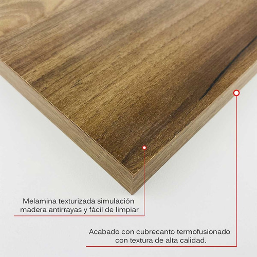 3 Repisas Flotantes Modernas Minimalistas Melamina 80x15 Cm
