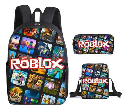 Game Boys Robloxing Mochila For Niños Papelería Caja Escolar