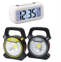 Comprar Set 2 Linternas Solar\u002Fusb Emergencia + Reloj Led Temperatura