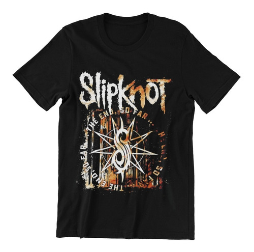 Polera Unisex Slipknot Metal Simbolo Gold Estampado Algodon