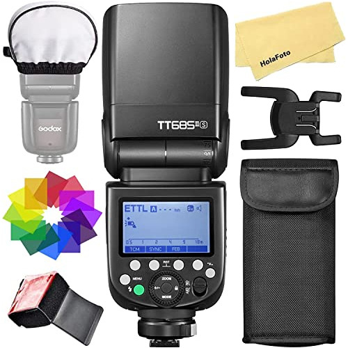 Flash De Cámara Godox Tt685ii-s Con Accesorios -negro