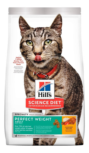 Alimento Para Gato F Adult Perfect Weight Hill's Adultos Tod