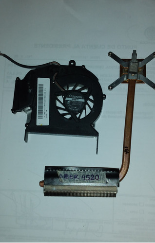 Fan Cooler, Disipador De Calor Para Lapto Acer Aspire 4520 