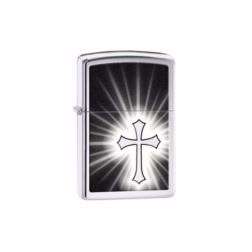 Encendedor Zippo 29074 Cross Polished Chrom Cruz Lelab 28012