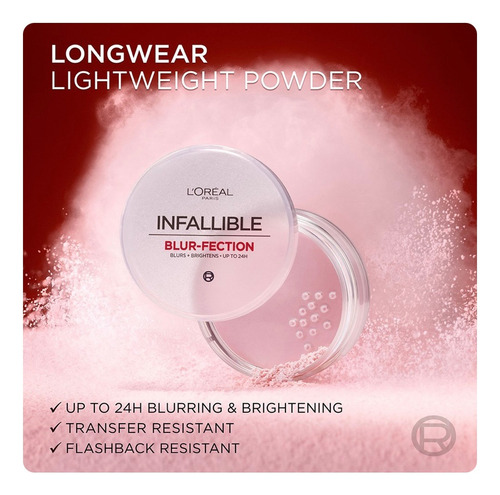 Loreal Polvo Blur-fection Setting Powder Nuevo Lanzamiento Translucent Deep 15