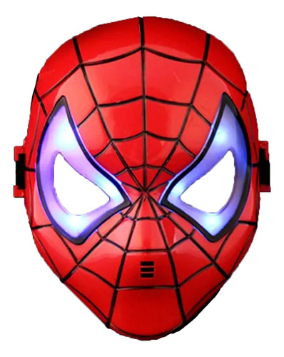 Mascara Spiderman Con Luces Led En Ojos Regalo Niños Y Niñas