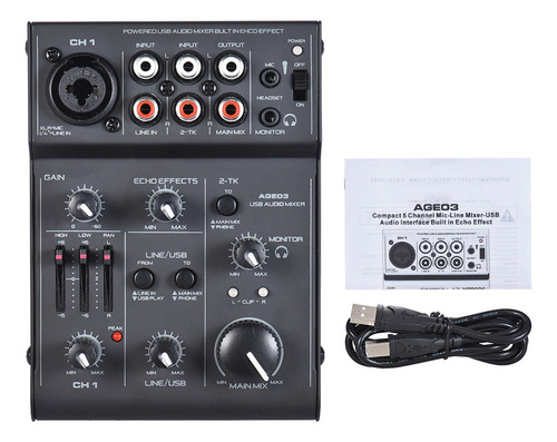 Consola De Mezclas Karaoke Network Broadcast Live Dj Mic-lin