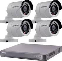 Comprar Kit Seguridad Hikvision Dvr 8 + 4 Camaras 2mp Full Hd 1080p