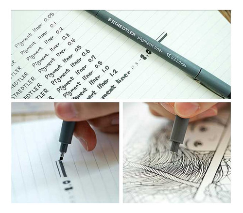 Plumas Fineliner 0,5 Mm Para Dibujo Y Redacción Paquete 10